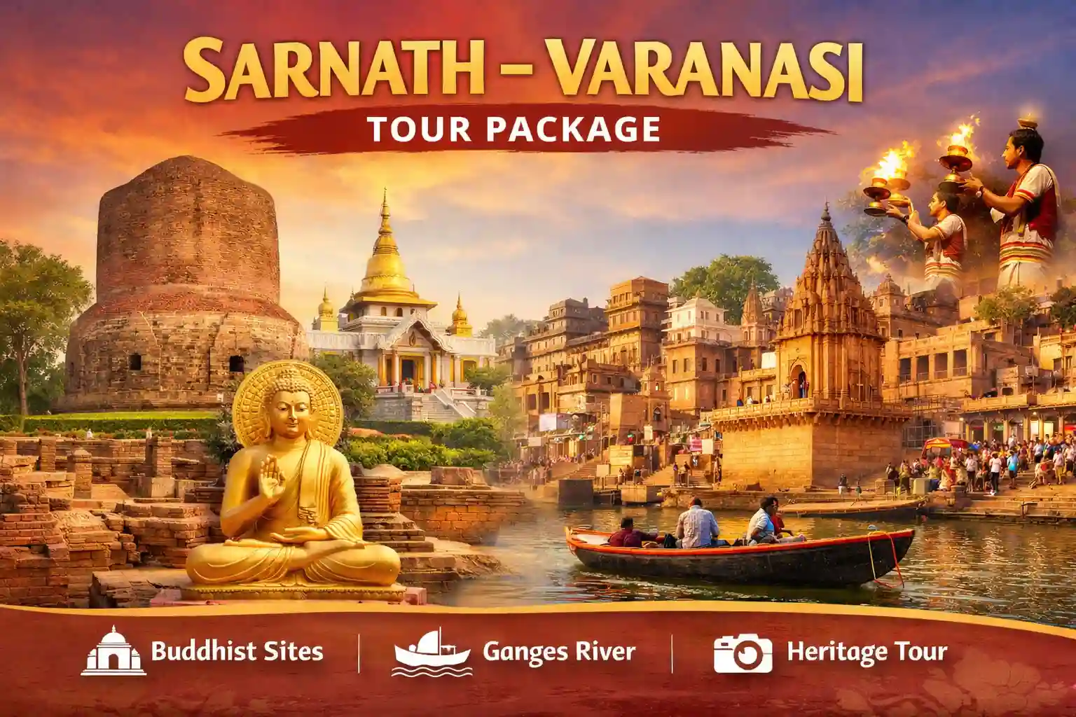 1 Night 2 Days  Varanasi Tour Package